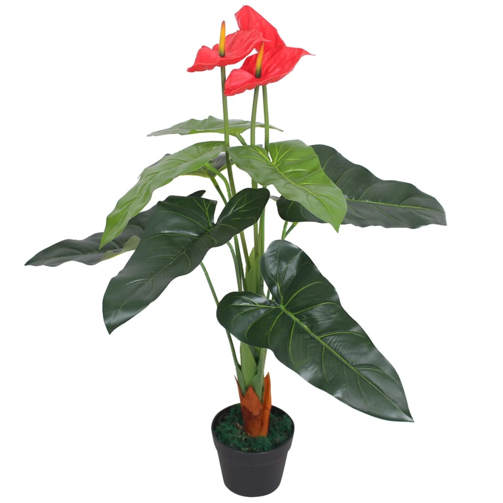 Kunst calla lelie plant met pot 85 cm