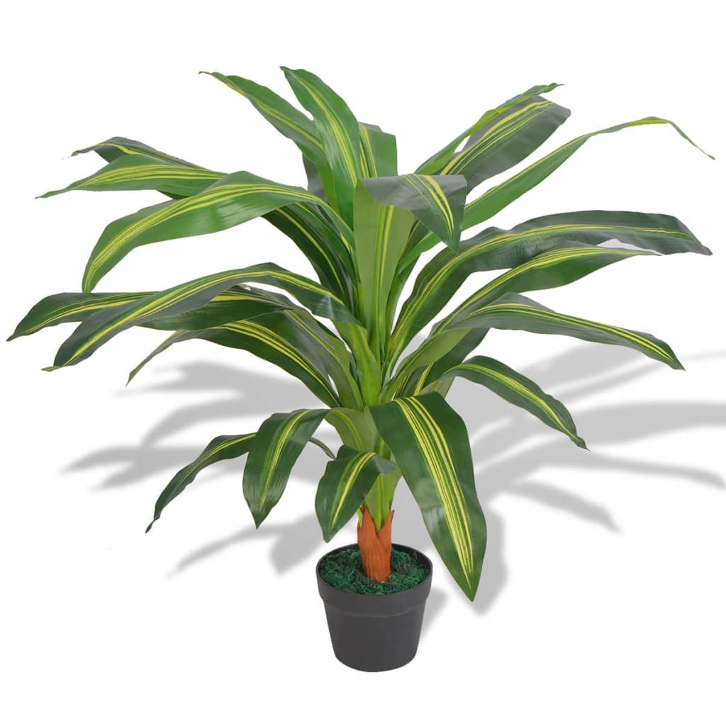 Kunst sanseveria plant met pot 90 cm groen