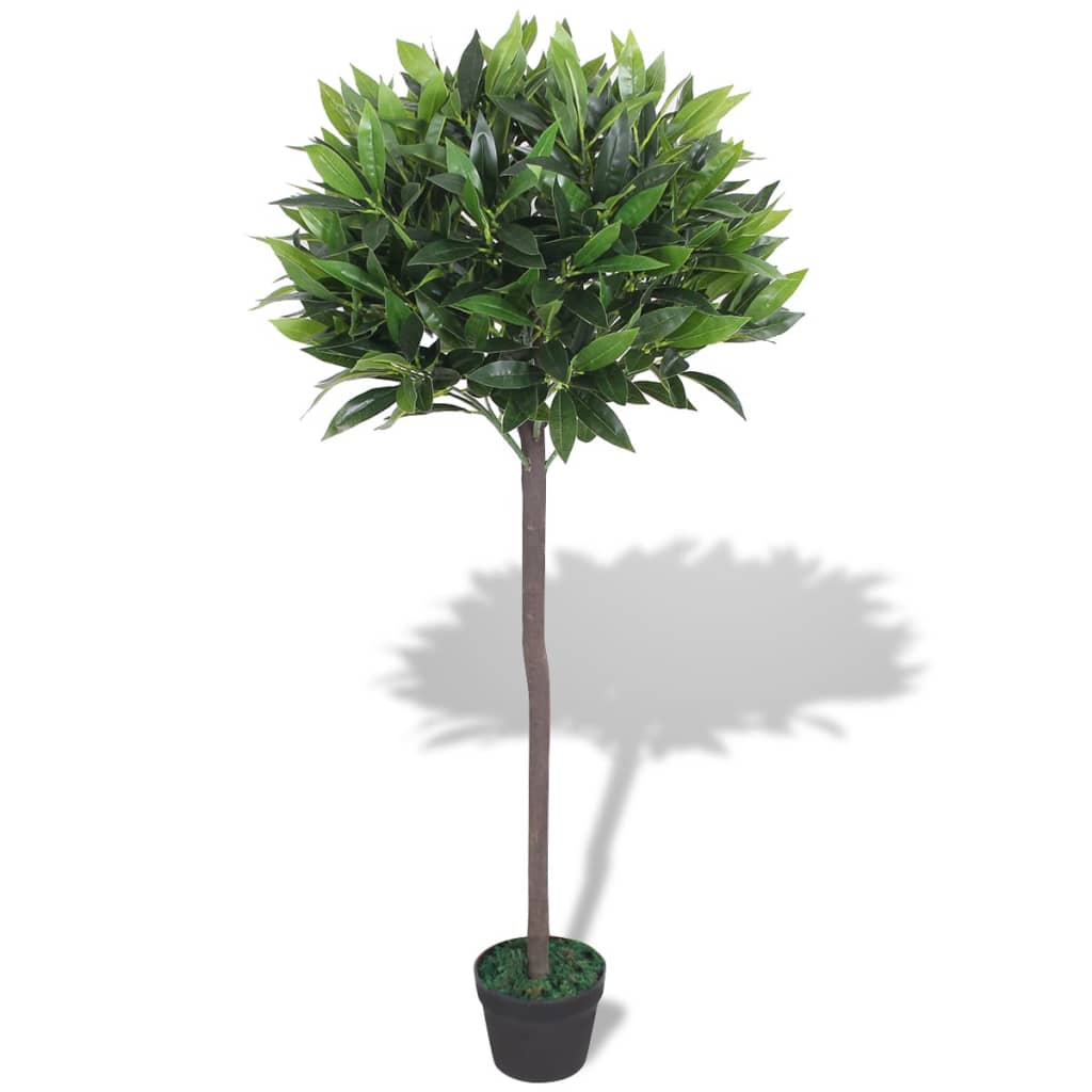 Kunst laurierboom plant met pot 120 cm groen