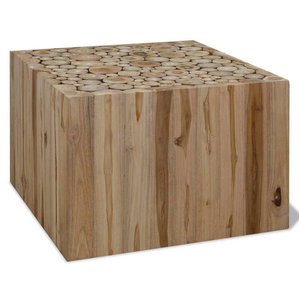 Table basse 90x50x30 cm bois de teck véritable