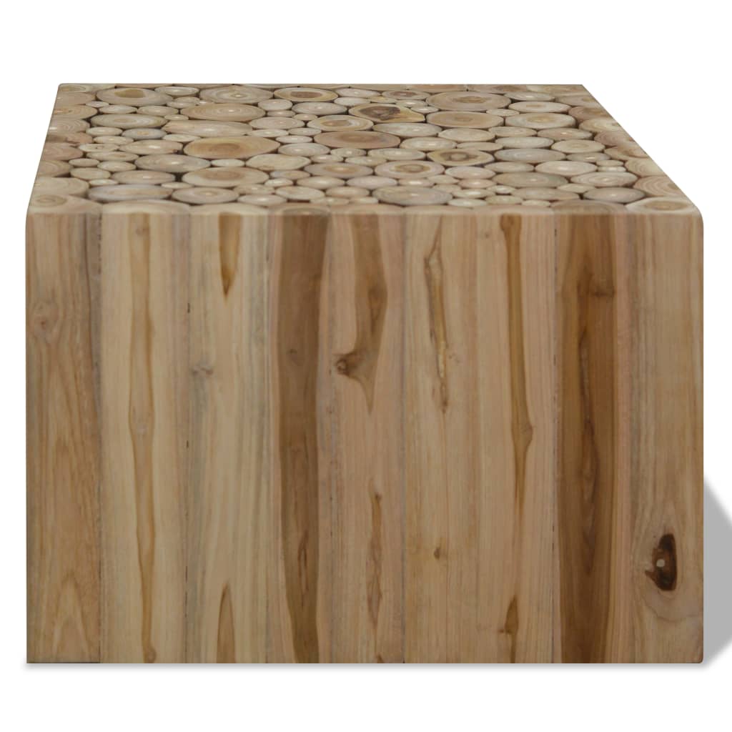 Table basse 90x50x30 cm bois de teck véritable