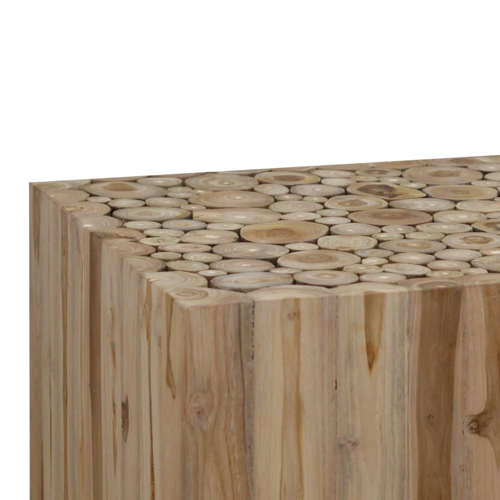 Table basse 90x50x30 cm bois de teck véritable