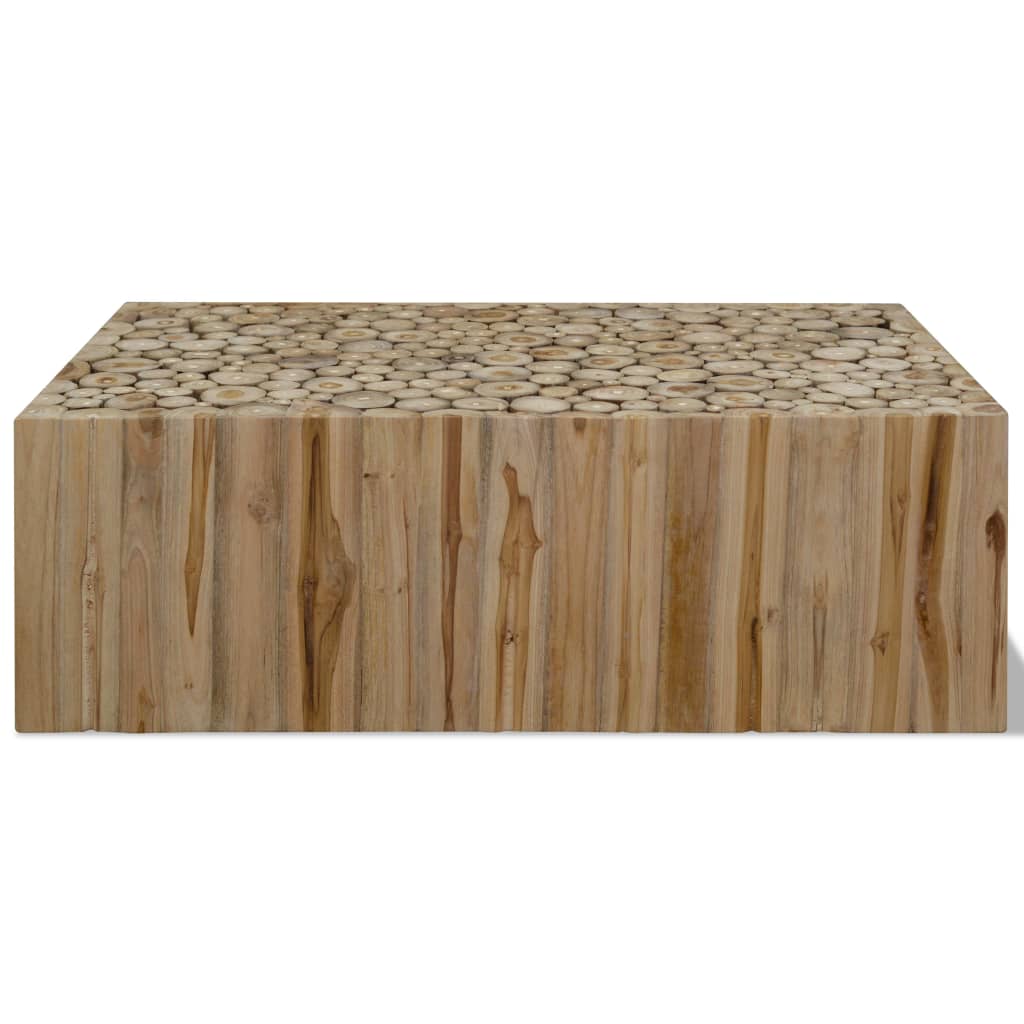 Table basse 90x50x30 cm bois de teck véritable