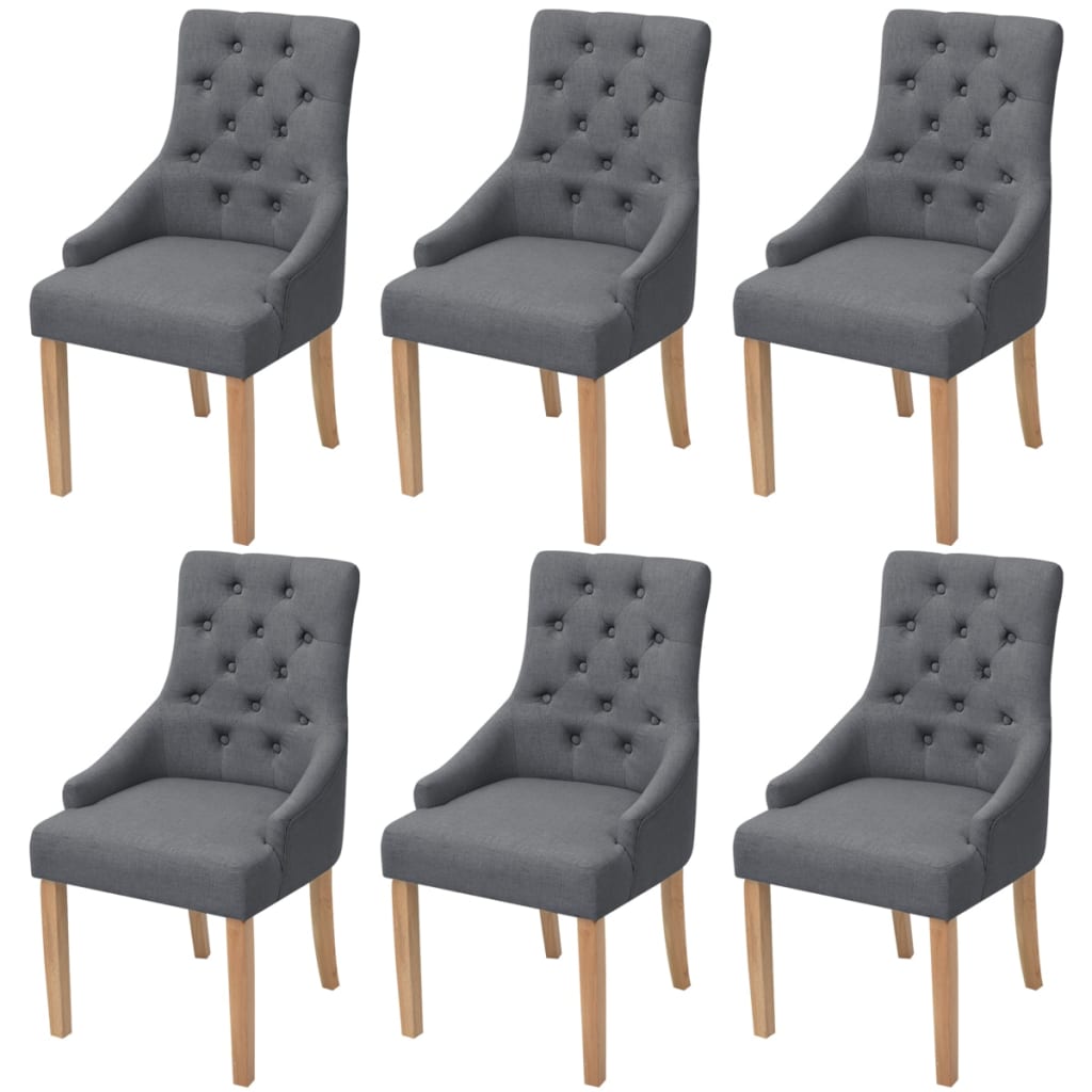 Chaises de salle à manger 2 pcs en tissu