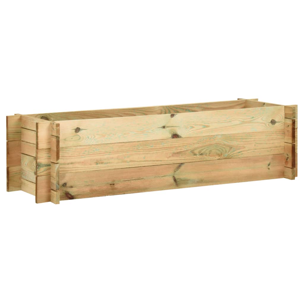 Jardinière 120 cm en bois de pin imprégné