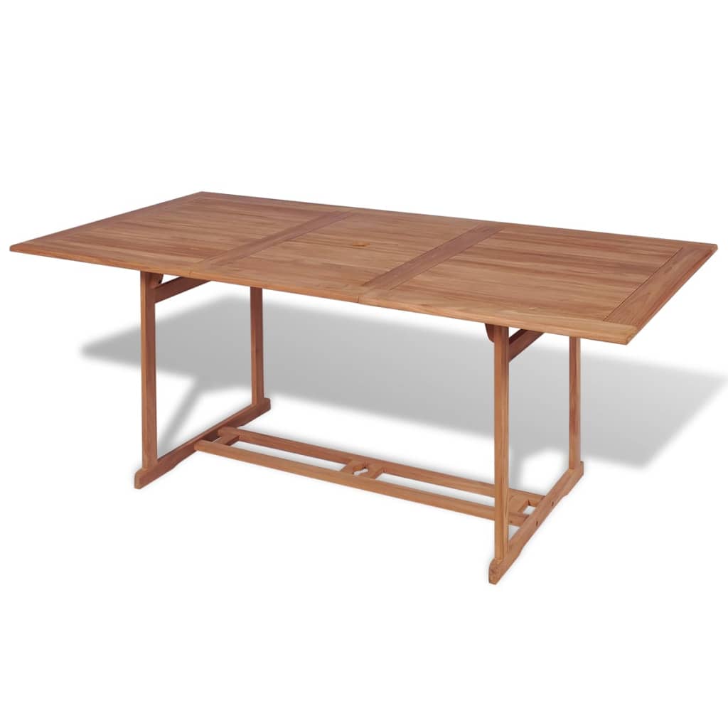 Table de jardin 150x90x75 cm teck massif