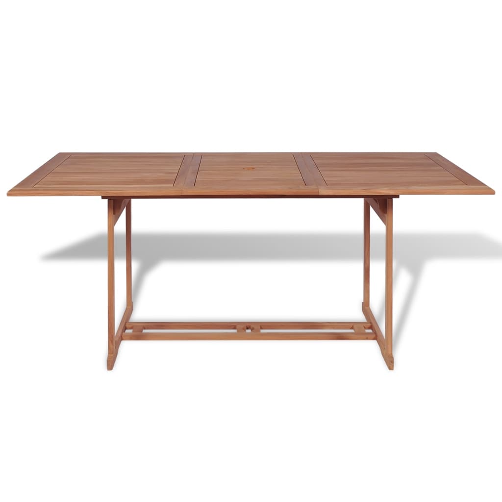 Table de jardin 150x90x75 cm teck massif