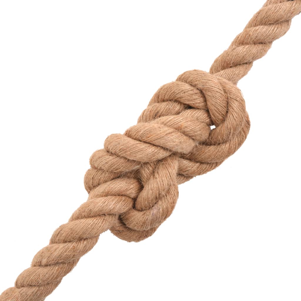 Corde de 25 m de long en jute de 36 mm d'épaisseur