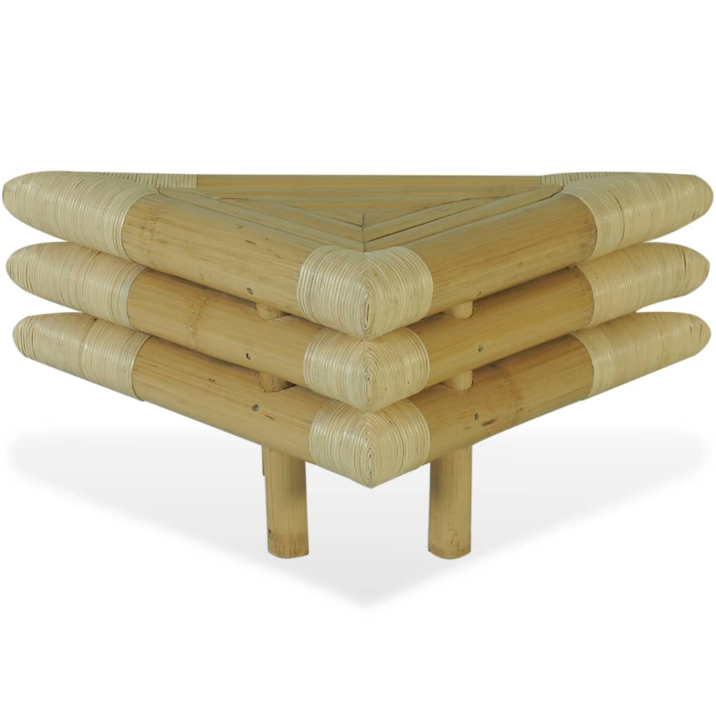 Tables de chevet 60x60x40 cm bambou naturel 2 pcs