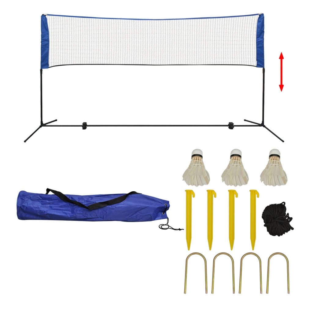 Badminton net met shuttles 300x155 cm