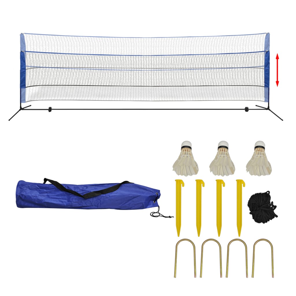 Badminton net met shuttles 300x155 cm