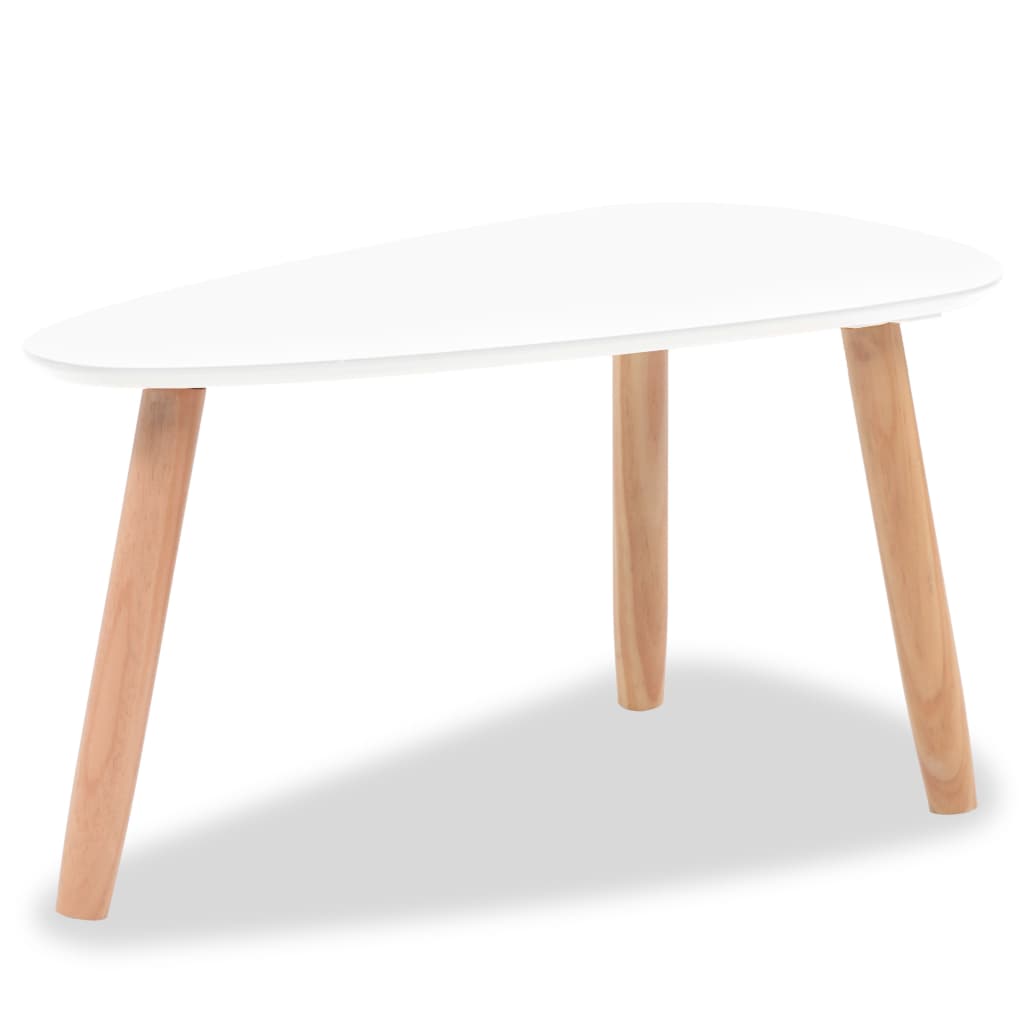 Ensemble de table basse 2 pièces en bois de pin massif