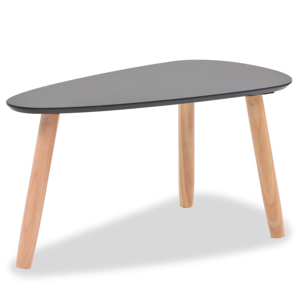 Ensemble de table basse 2 pièces en bois de pin massif