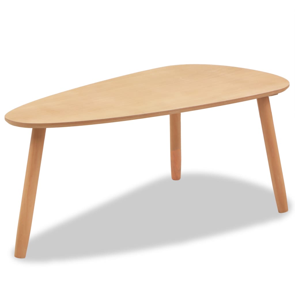 Ensemble de table basse 2 pièces en bois de pin massif