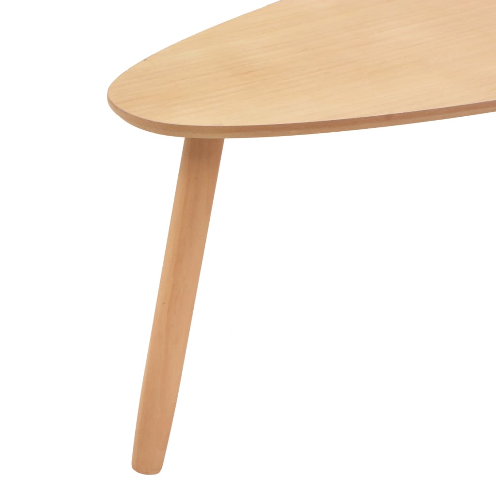 Ensemble de table basse 2 pièces en bois de pin massif