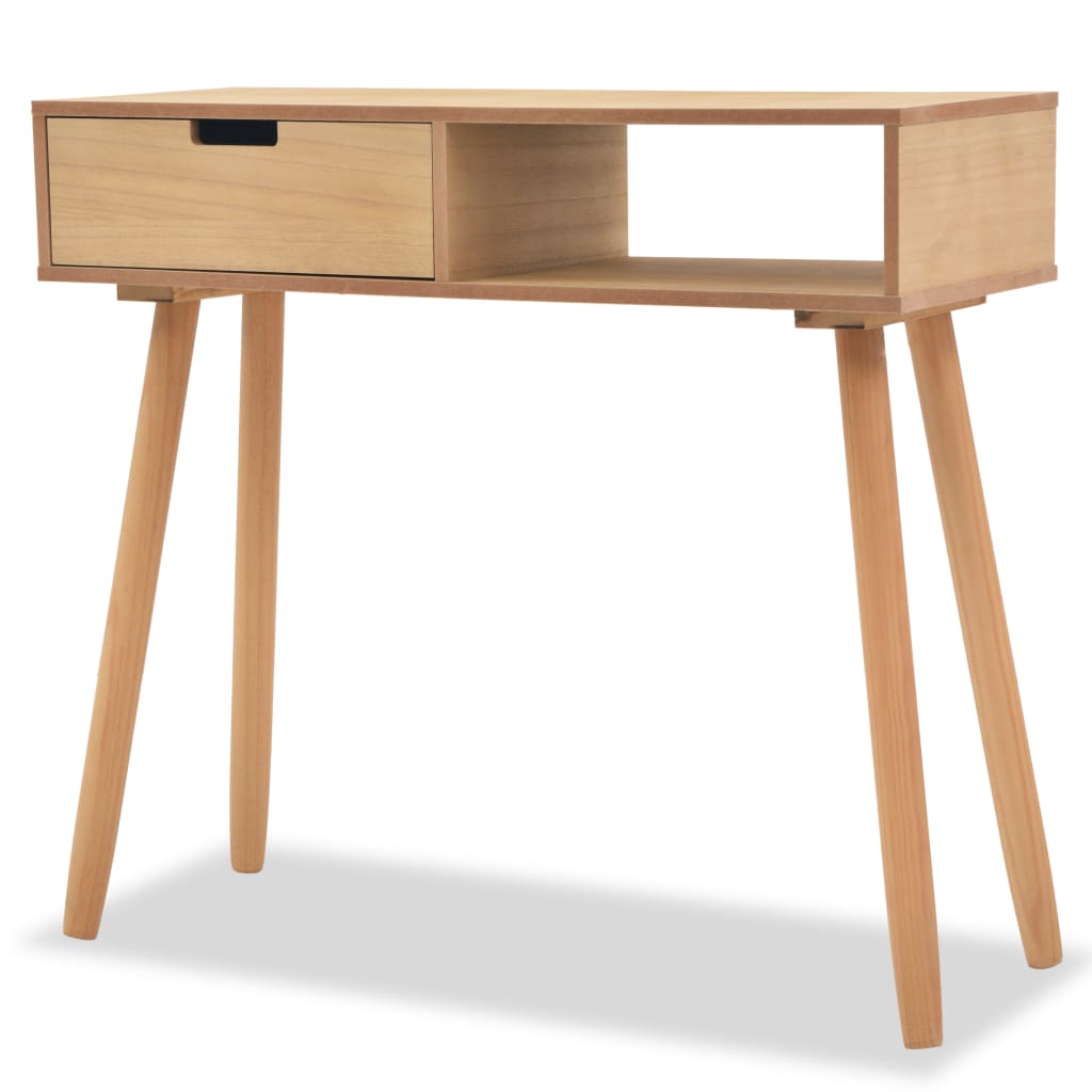 Table murale 80x30x72 cm en bois de pin massif