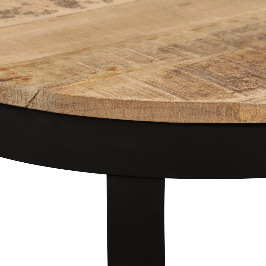 Table basse Ø 68x43 cm bois massif recyclé