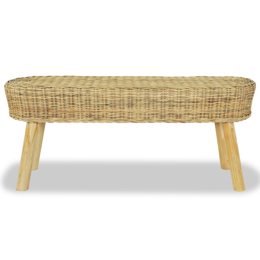 Banc d'entrée 110x35x45 cm rotin naturel