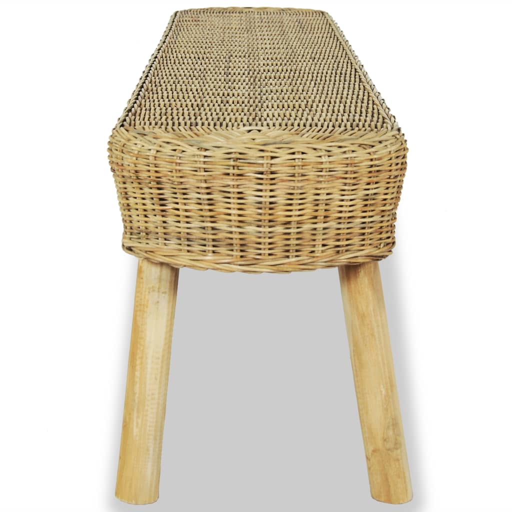 Banc d'entrée 110x35x45 cm rotin naturel