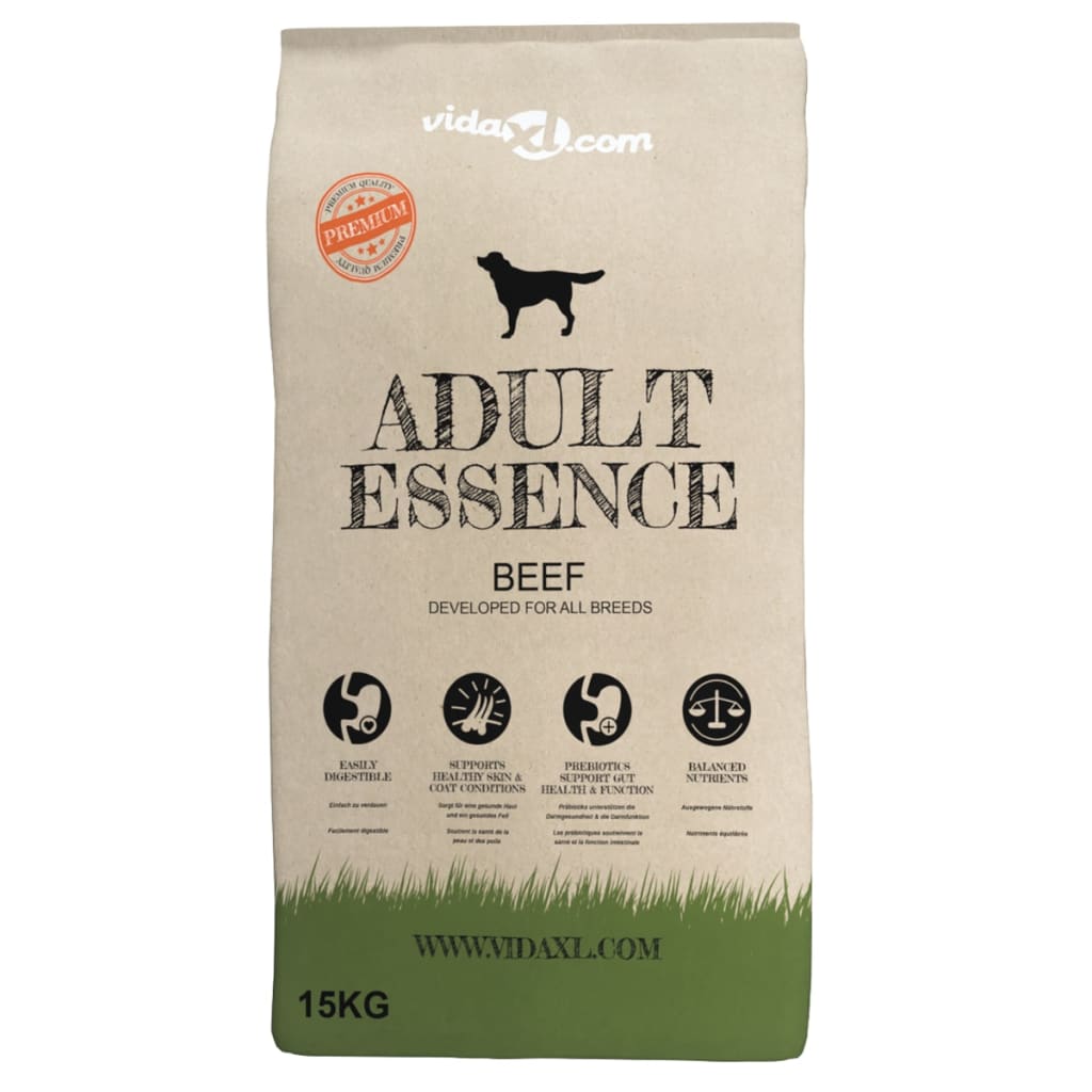 Nourriture premium pour chiens Maxi Adult Essence Bœuf &amp; Poulet 30 kg 2 pcs