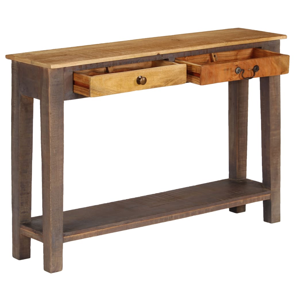 Table console style vintage 118x30x80 cm bois massif