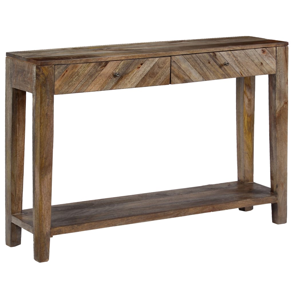 Table console style vintage 118x30x80 cm bois massif