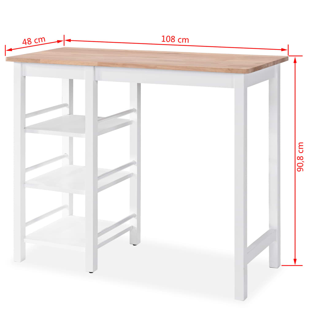 3-delige Barset MDF