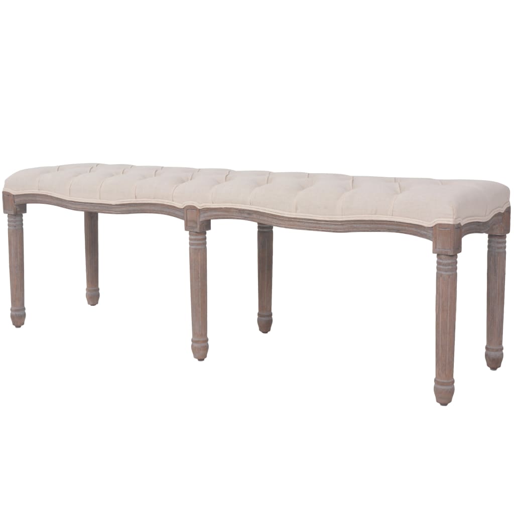 Banc 150x40x48 cm lin bois massif gris foncé