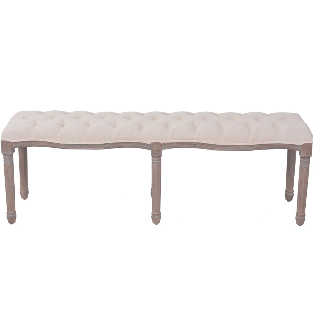 Banc 150x40x48 cm lin bois massif gris foncé