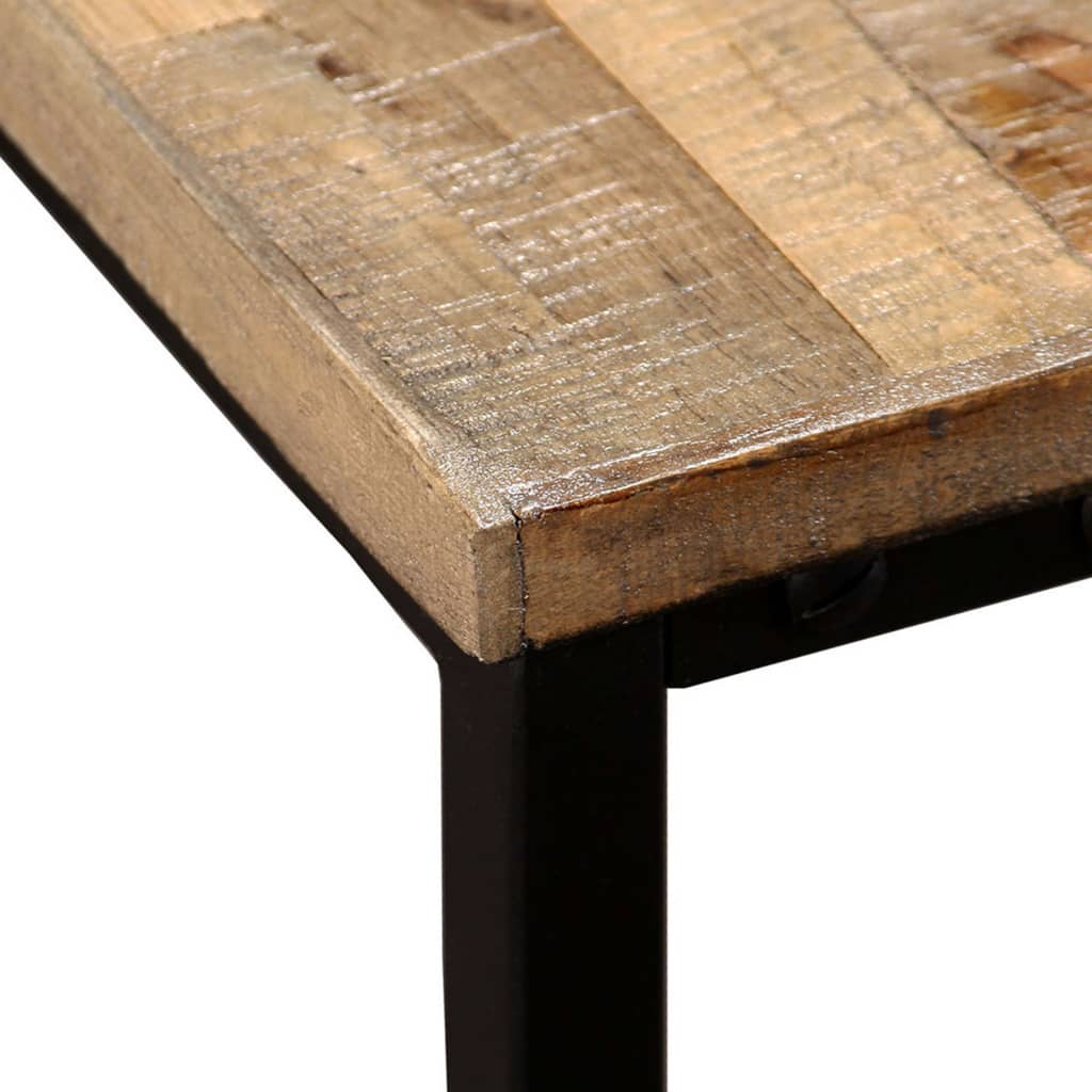 Ensemble de table basse 2 pièces en bois de Sesham massif