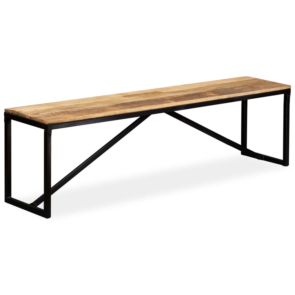 Banc 110x35x45 cm en manguier massif