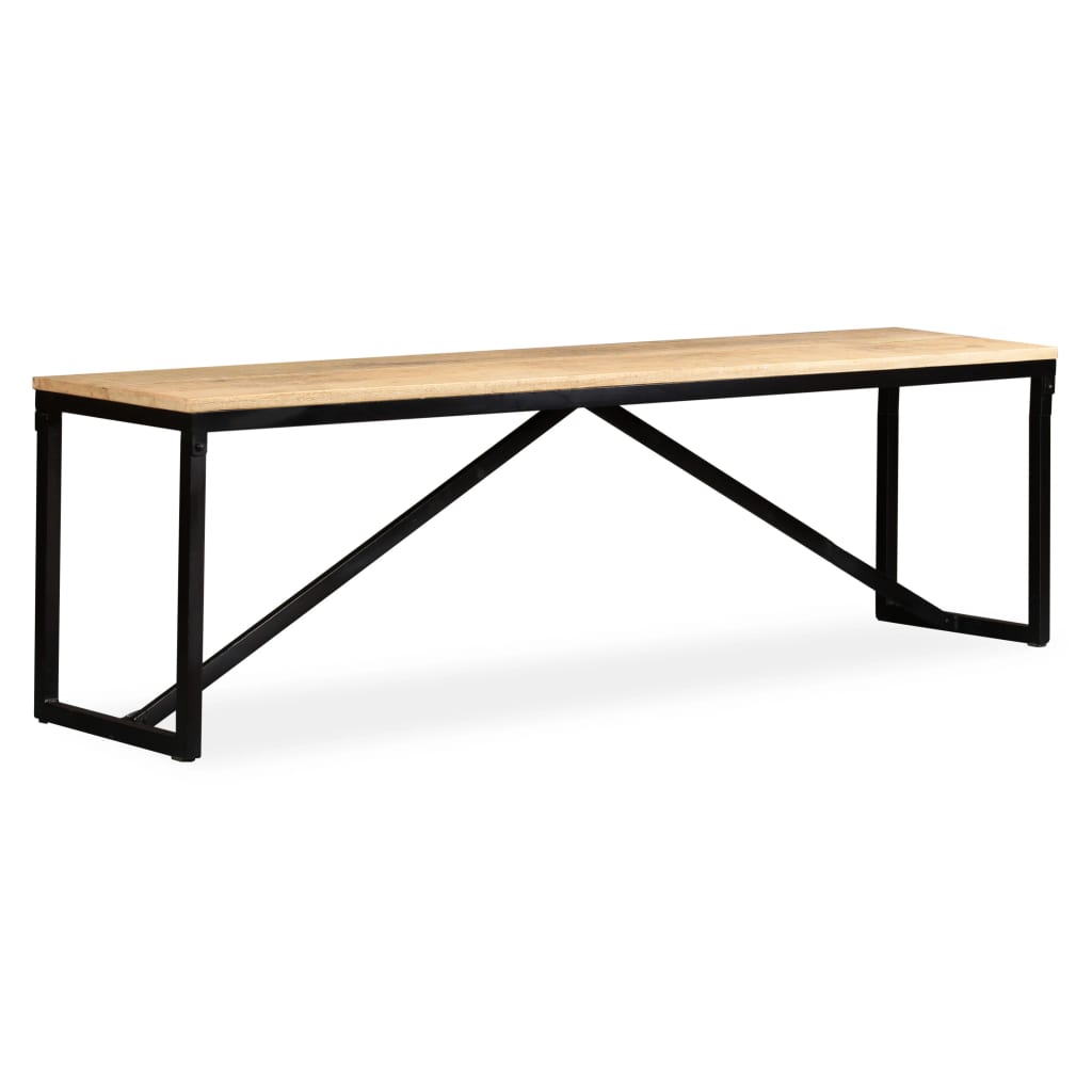 Banc 110x35x45 cm en manguier massif