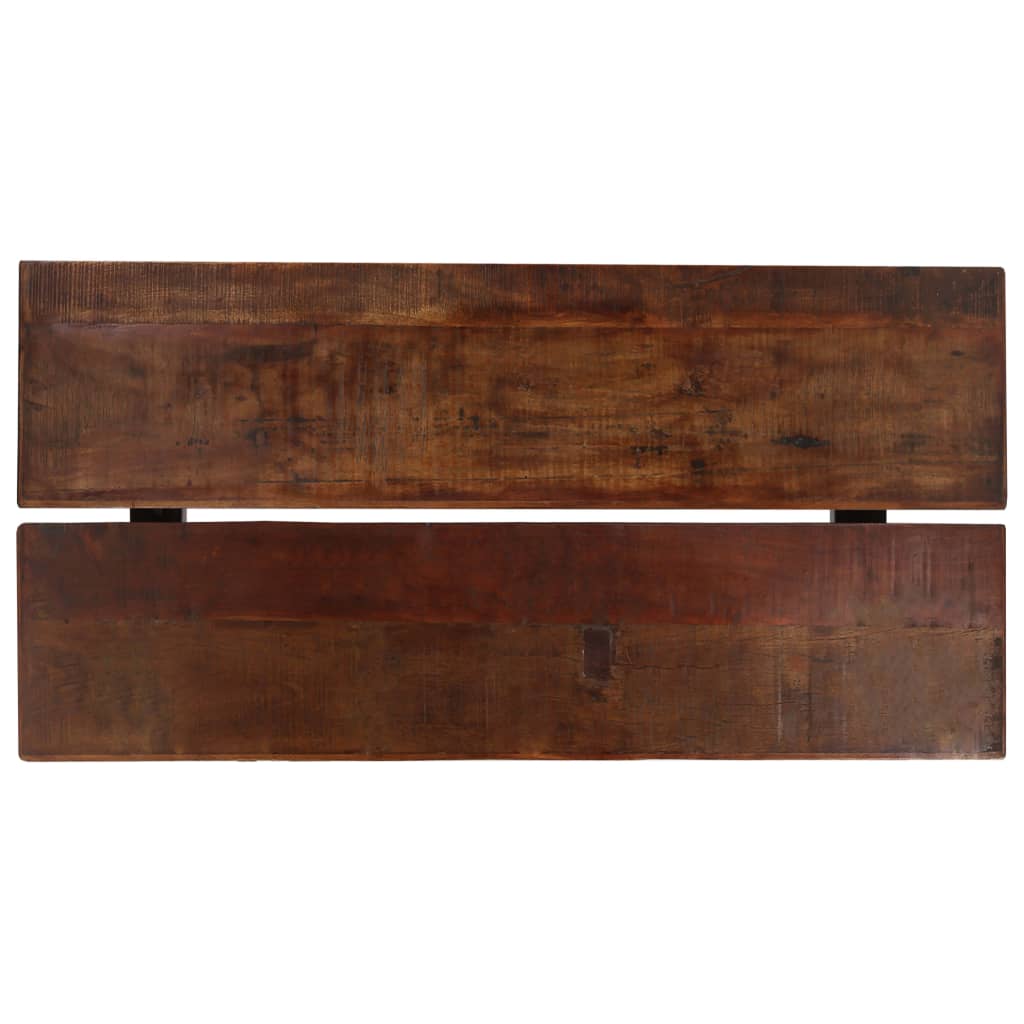 Table de bar 150x70x107 cm bois massif recyclé marron foncé