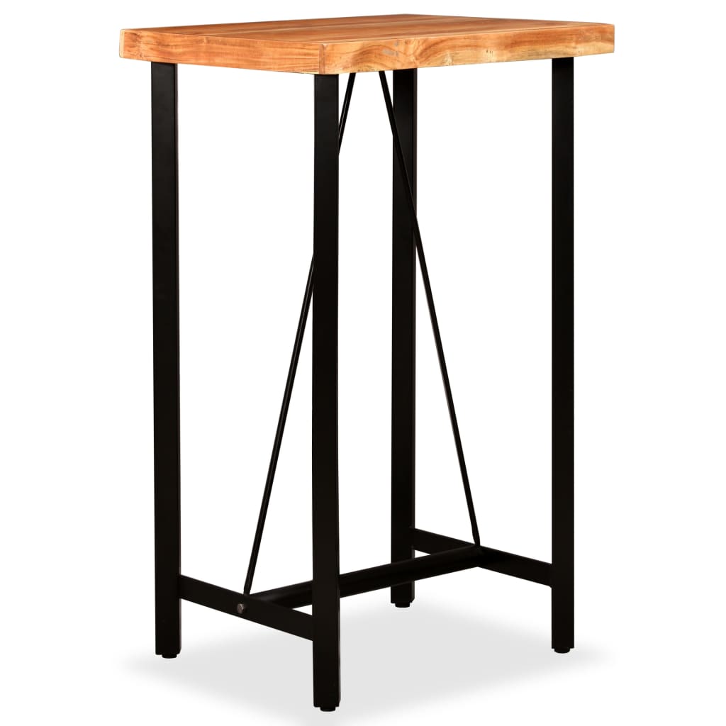 Table de bar 150x70x107 cm bois d'acacia massif