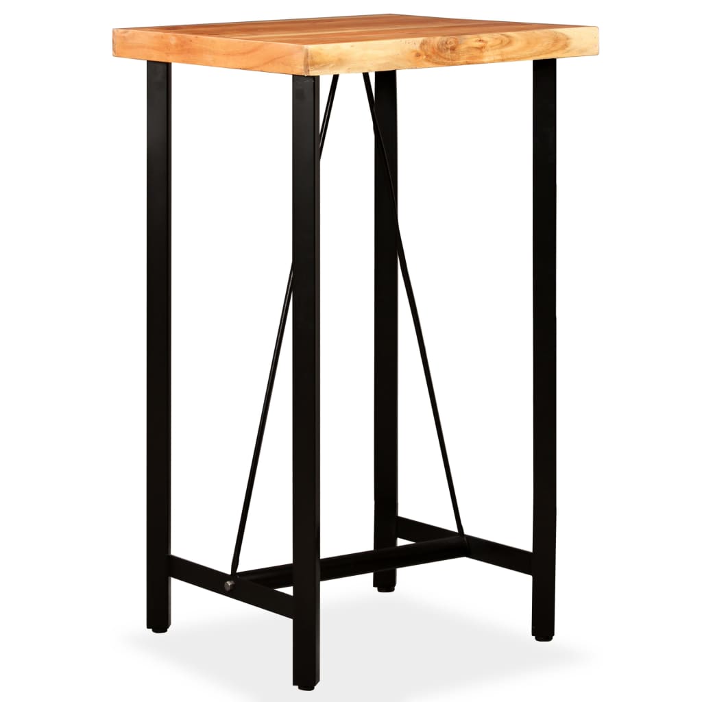 Table de bar 150x70x107 cm bois d'acacia massif