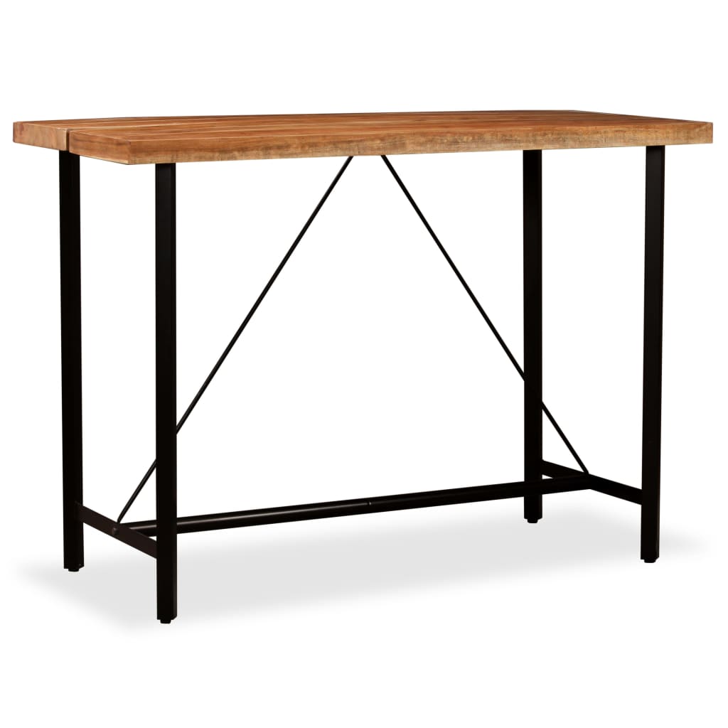 Table de bar 150x70x107 cm bois d'acacia massif