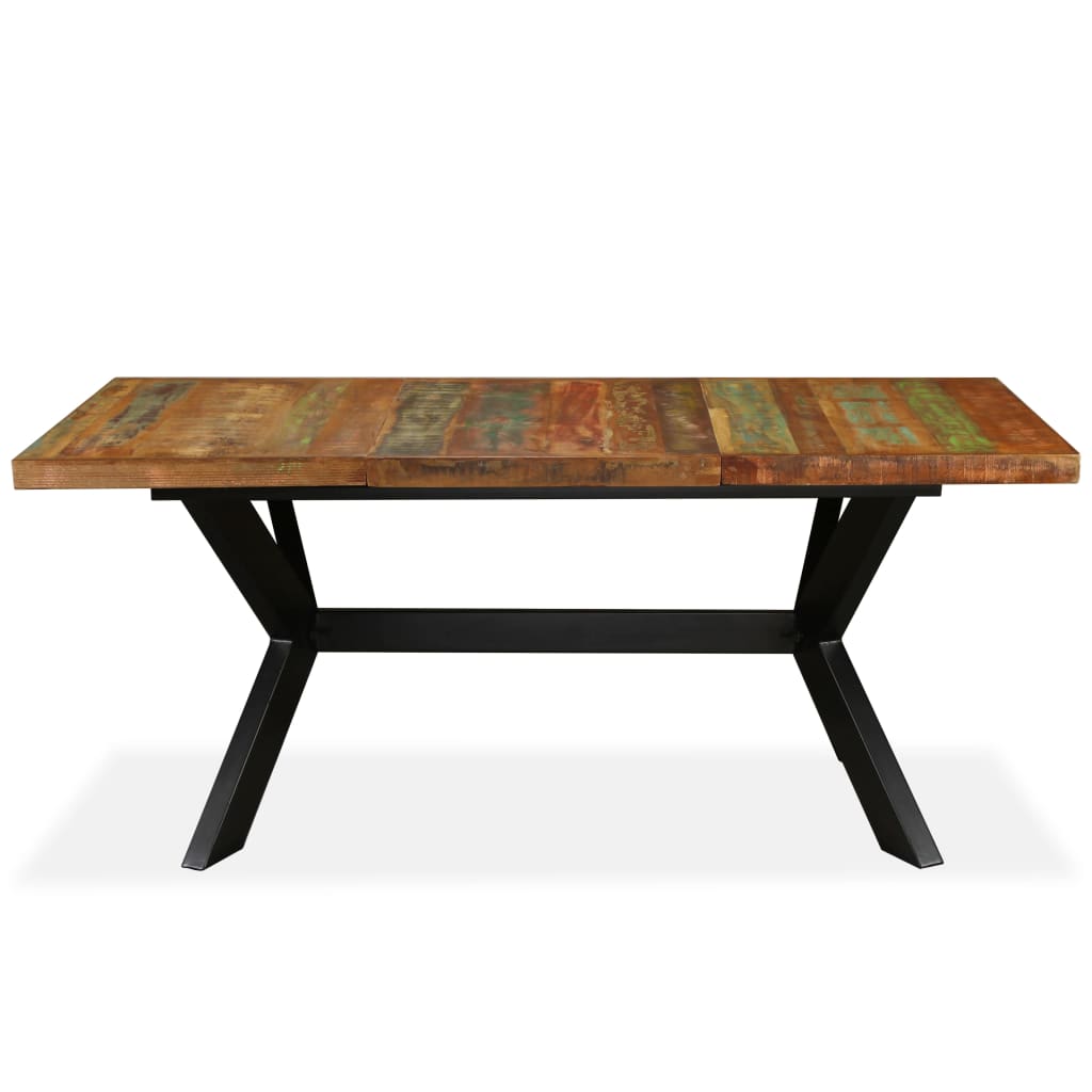 Eettafel 160x80x75 cm massief ruw mangohout