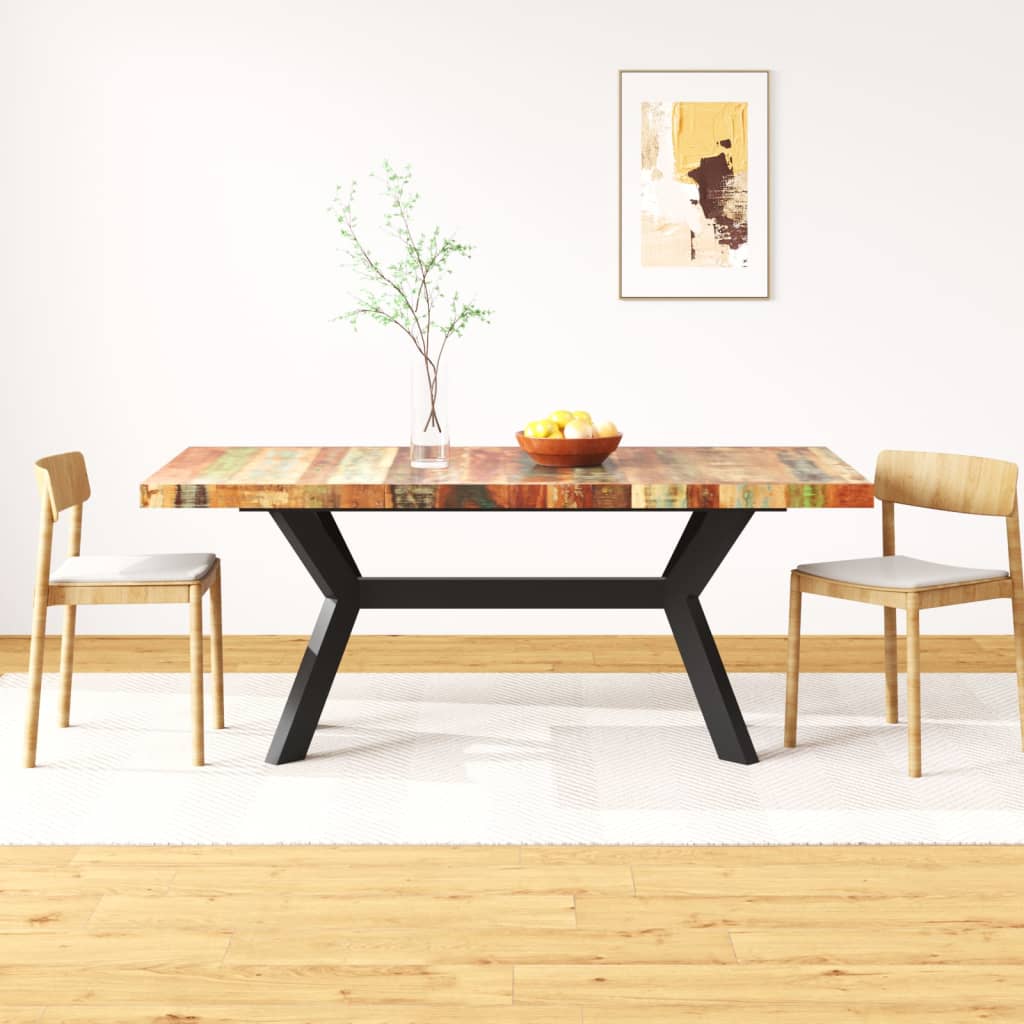 Table à manger 200x100x75 cm en bois de manguier massif