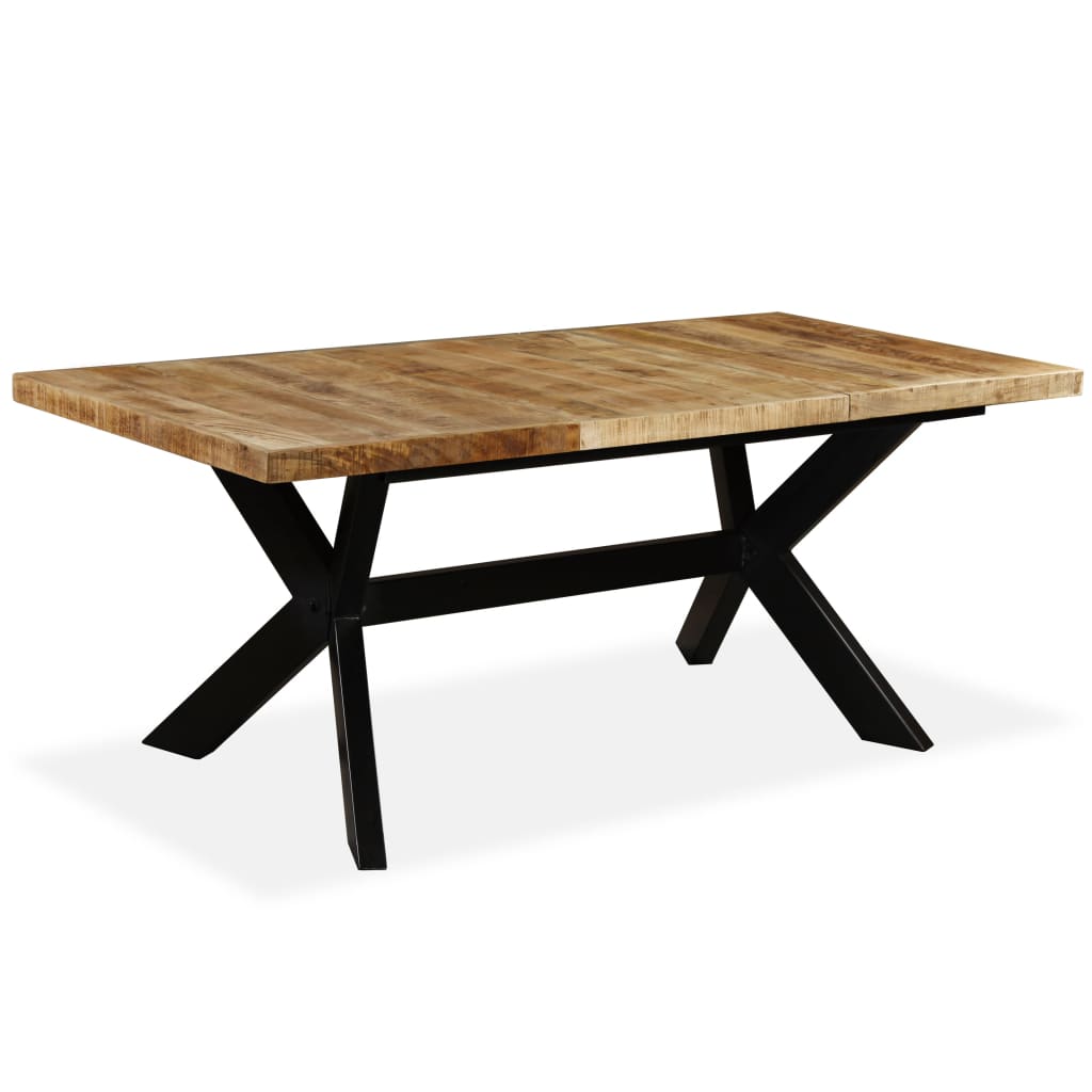 Table à manger 200x100x75 cm en bois de manguier massif