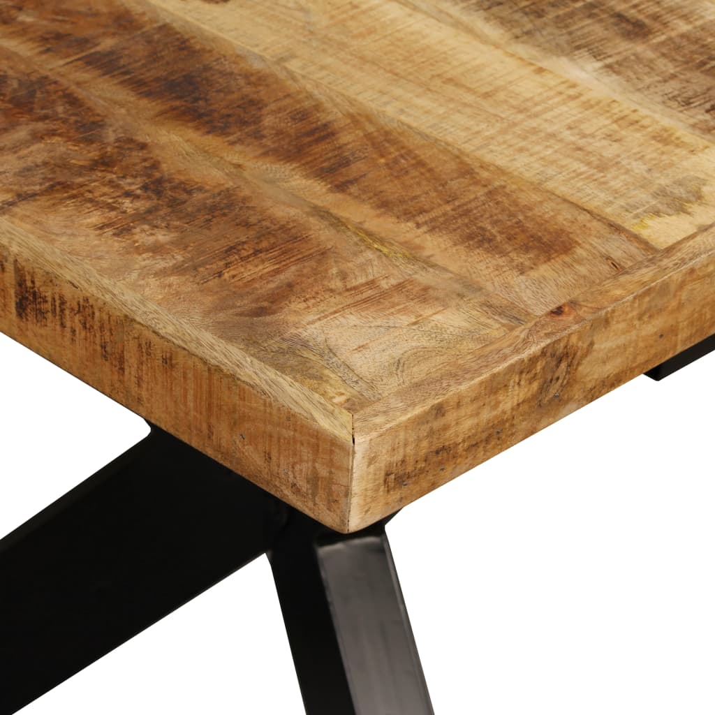 Eettafel 200x100x75 cm massief mangohout