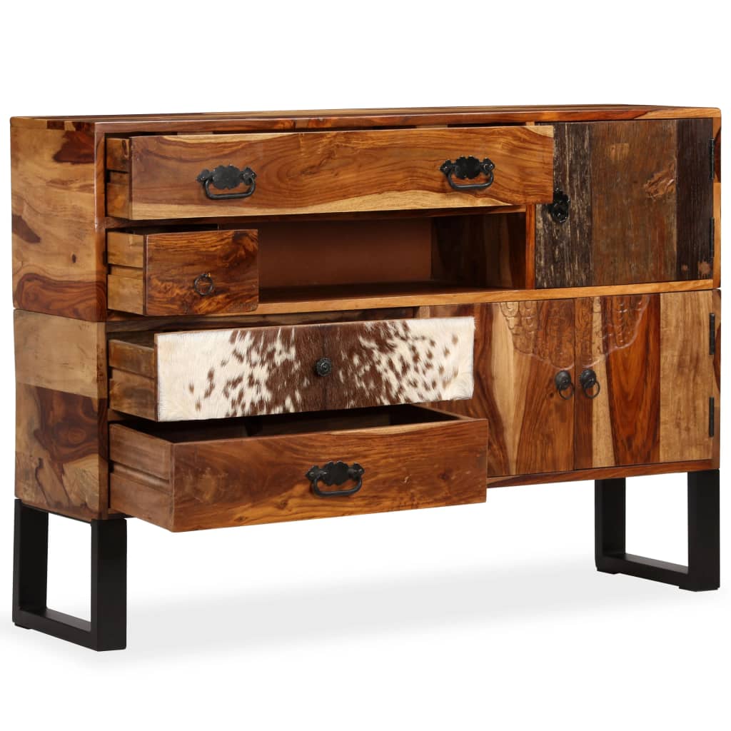 Buffet 115x30x80 cm en bois de Sesham massif