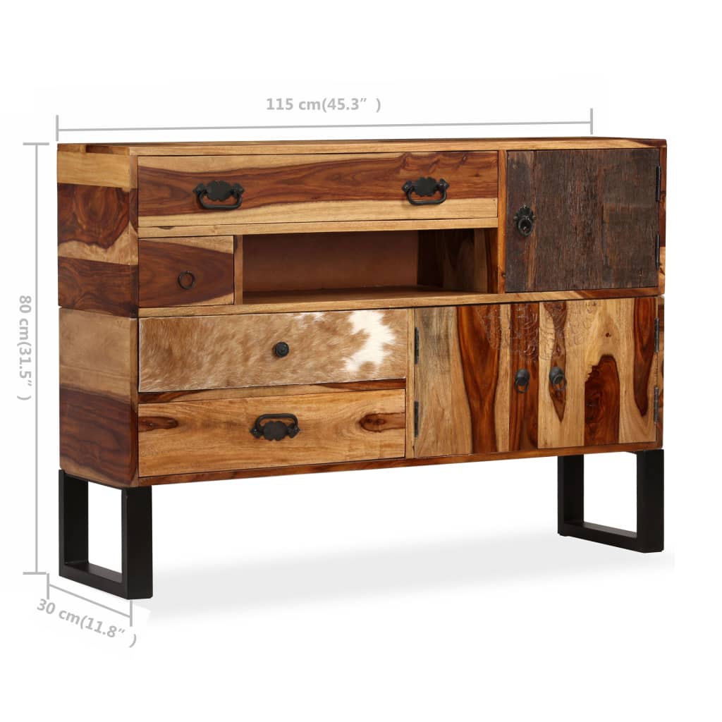 Buffet 115x30x80 cm en bois de Sesham massif