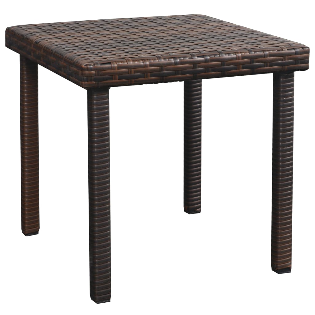 Ligbedden 2 st met tafel poly rattan