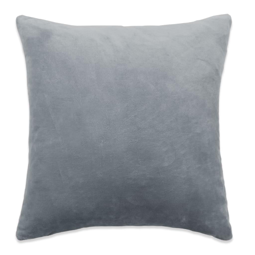 Housses de coussin 4 pcs 40x40 cm tissu gris