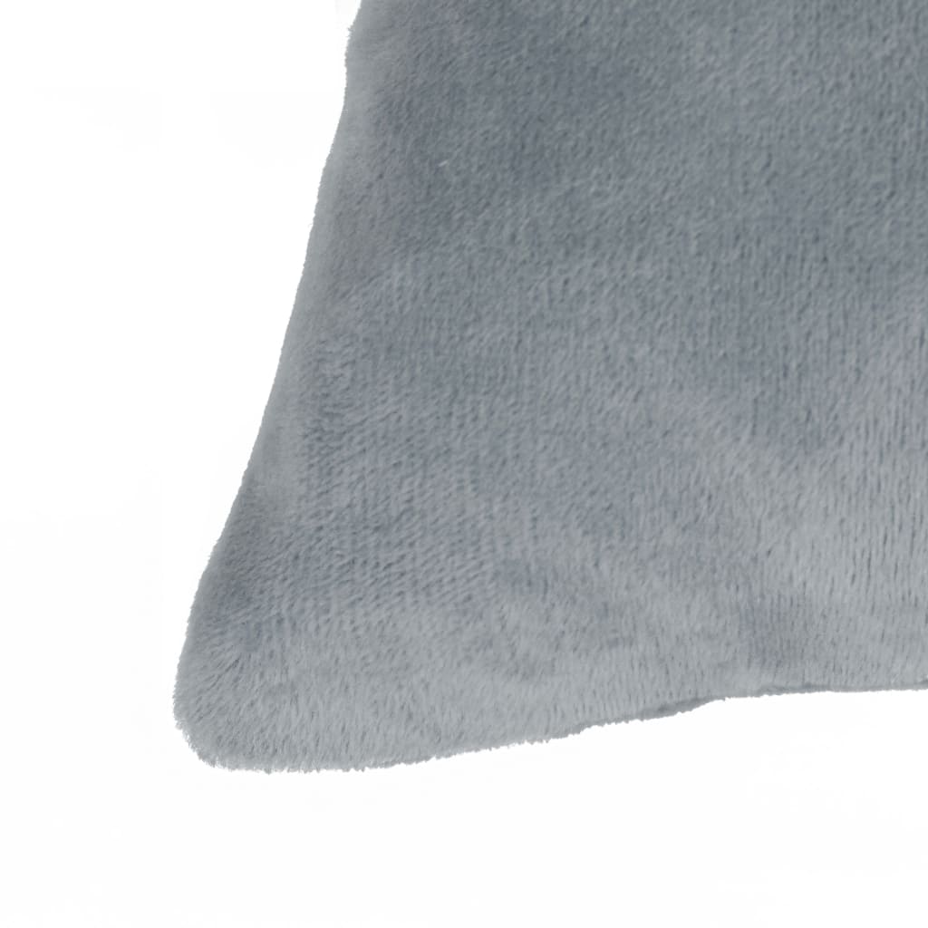 Housses de coussin 4 pcs 40x40 cm tissu gris