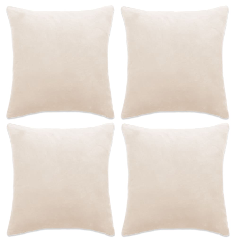 Housses de coussin 4 pcs 40x40 cm tissu gris