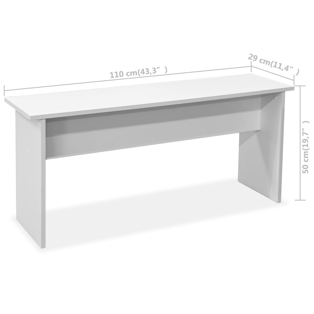 Eettafel en banken 3 st bewerkt hout eikenkleurig