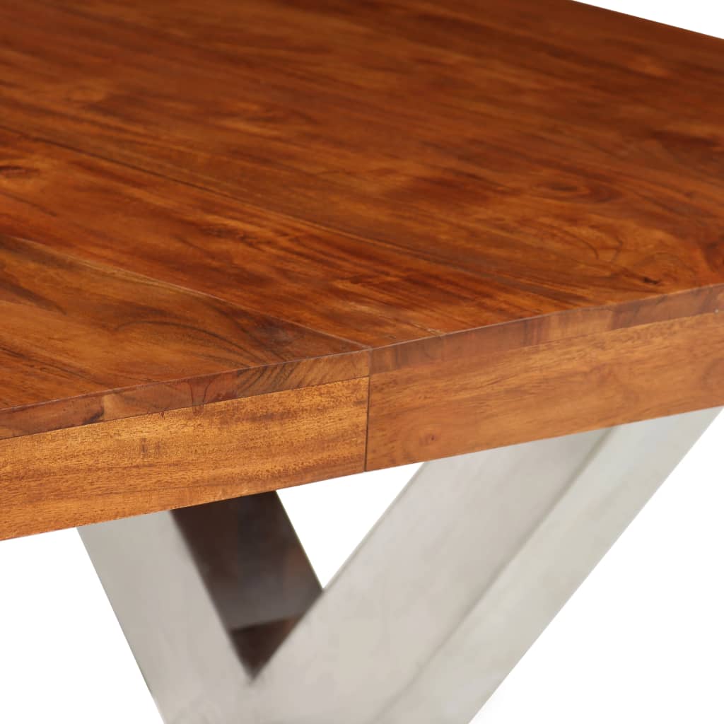 Table à manger 180x90x76 cm acacia massif et bois de manguier