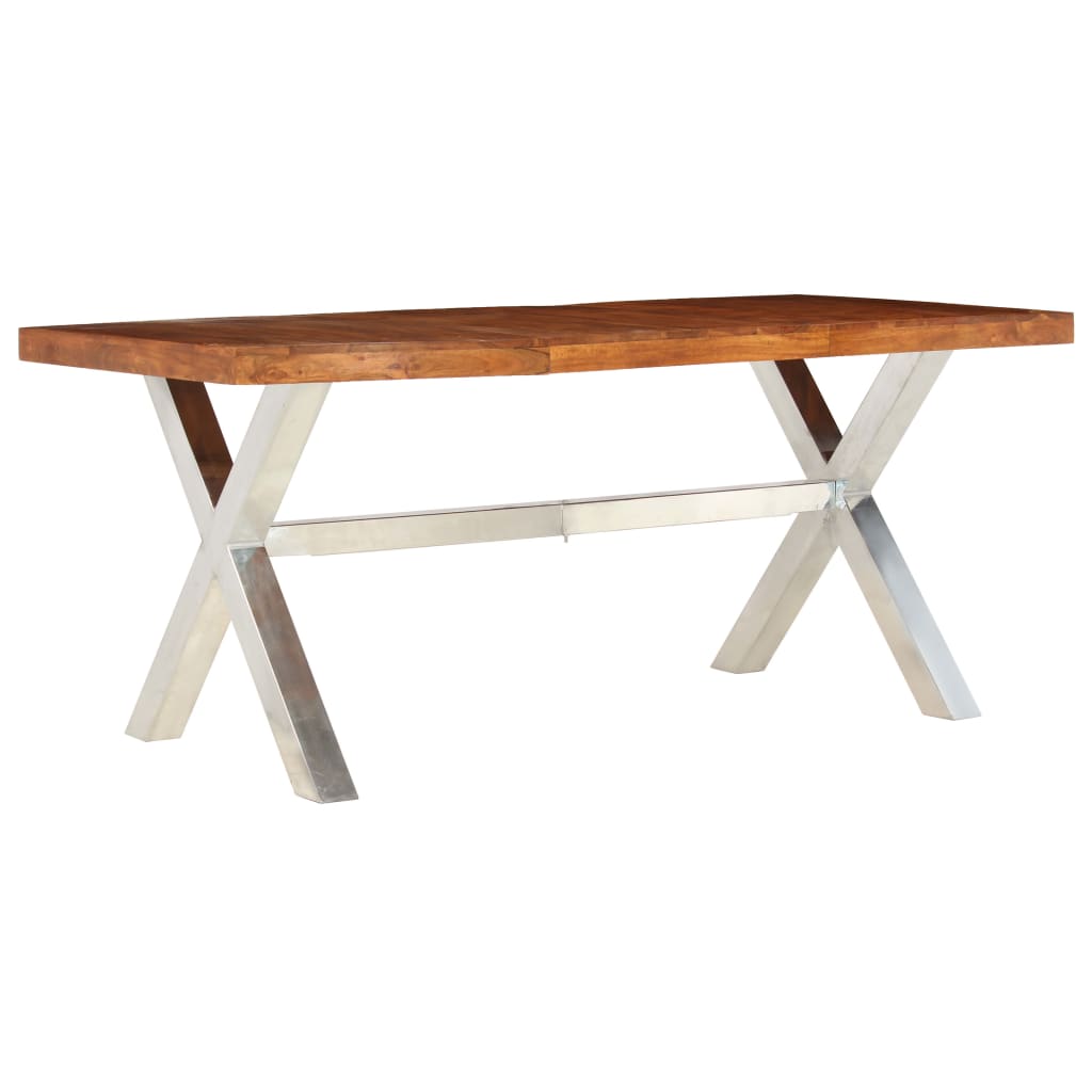 Table à manger 180x90x76 cm acacia massif et bois de manguier