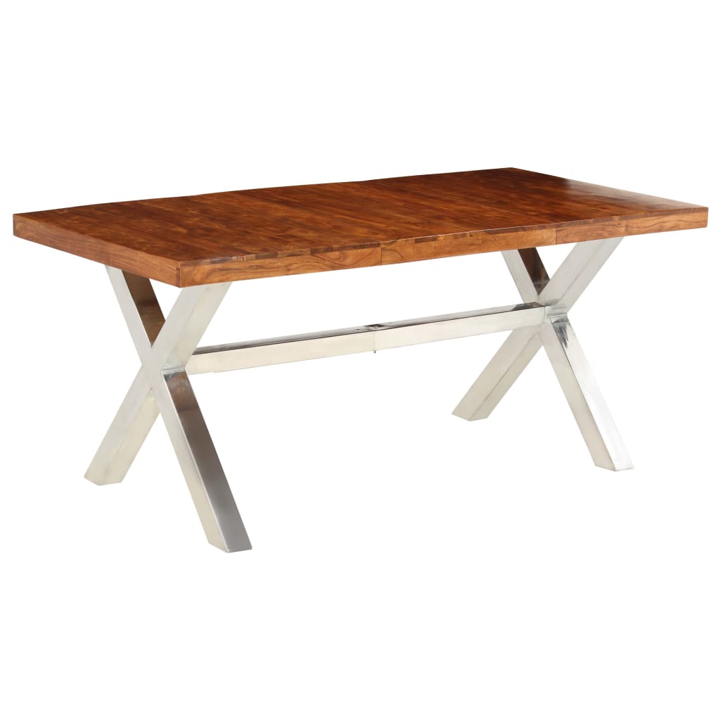 Table à manger 180x90x76 cm acacia massif et bois de manguier